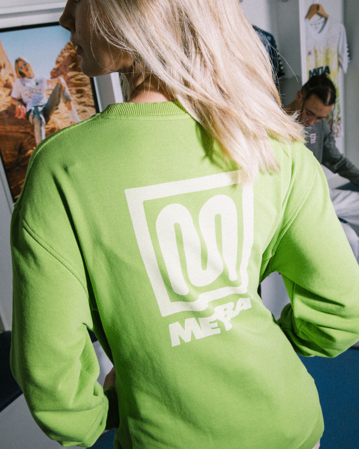 Meyba Dia Discharge Sweat - 100% Cotton, Dark Citron, hi-res