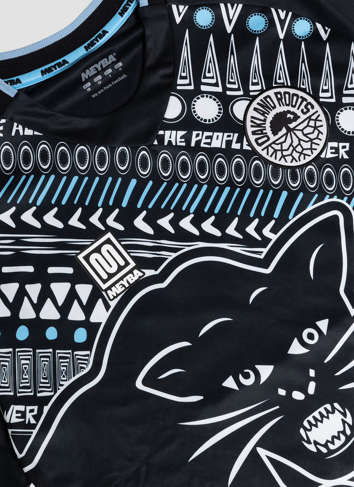 Oakland Roots Black Panther Jersey Blank, Black, hi-res