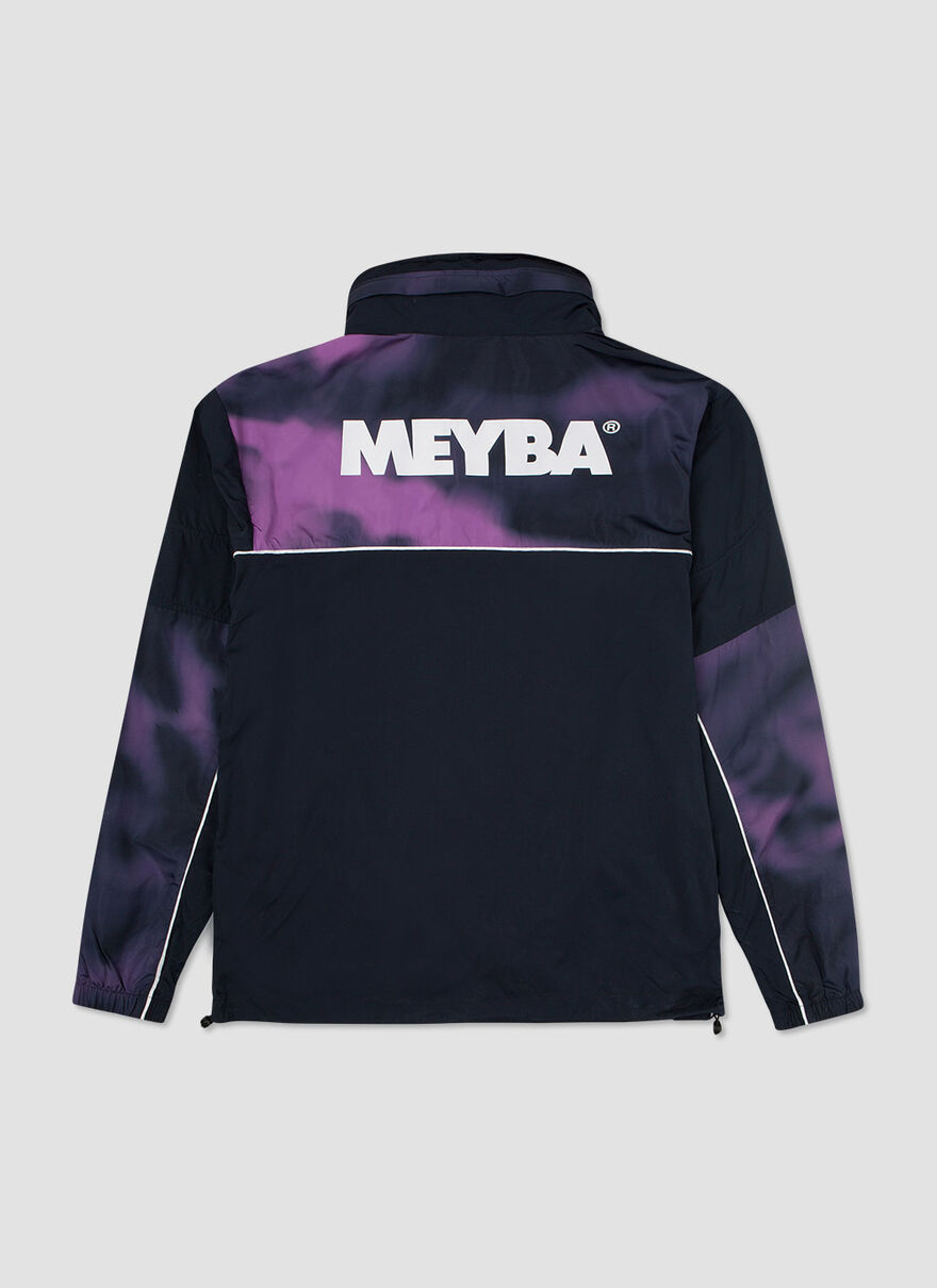 TIE DYE PACKAWAY TRAINING JACKET, Navy, hi-res