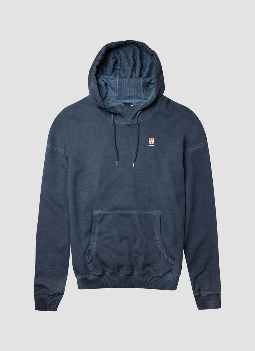 COLD DYE HOODY SWEAT, Navy, hi-res