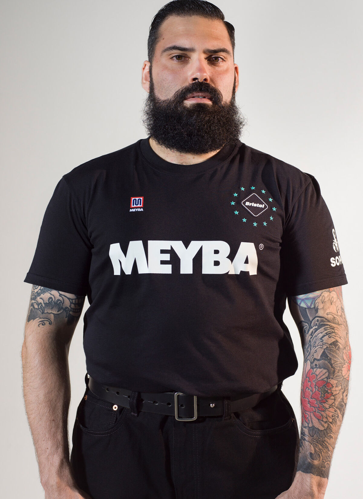 BLACK_MEYBA X FCRB TEE, Black, hi-res