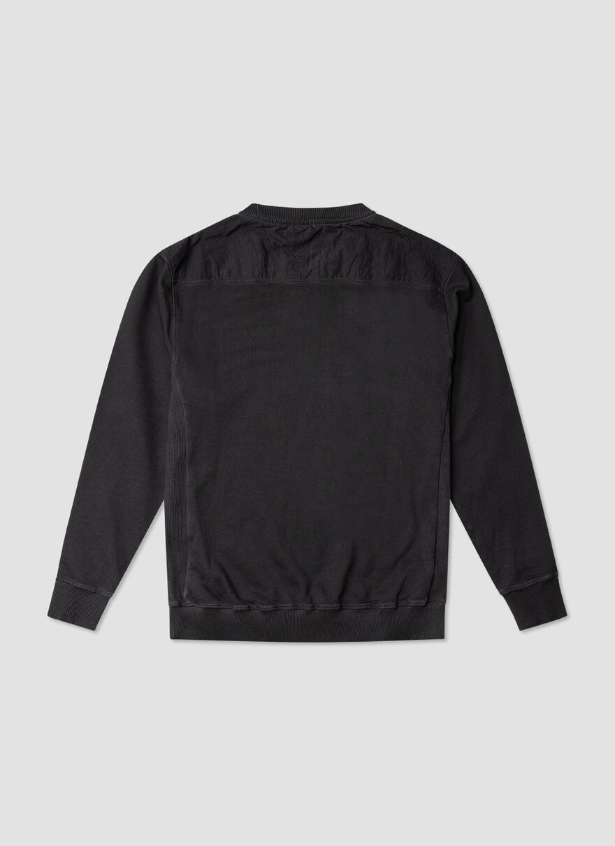COLD DYE CREW SWEAT, Black, hi-res